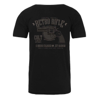 Men's Retro Rifle Colt 357 T-Shirt 2XLarge Black