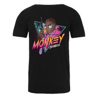 Men's Retro Rifle Monkey Business T-Shirt 3XLarge Black