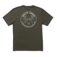 Men's Salty Crew Blue Crabber Premium T-Shirt Small Dusty Olive