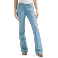 Women's Wrangler Retro Mae Trouser Relaxed Fit Wide Leg Jeans Mia 24 32