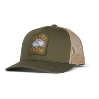 Men's Salty Crew Ulua Retro Trucker Snapback Hat One Size Moss/Khaki