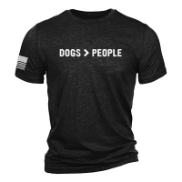 Men's Nine Line Dogs > People T-Shirt Small Charcoal Black