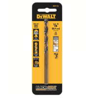 DeWALT Black & Gold Black Oxide Drill Bit - 1/4 inch