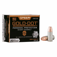 Speer Gold Dot Personal Protection Short Barrel Handgun Ammunition