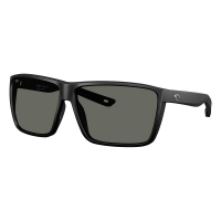 Men's Costa Del Mar Rincon II Polarized Sunglasses Matte Black/Gray 580 Glass