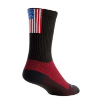 Adult SockGuy SockGuys Glory Crew Cycling Socks S/M Black/Red