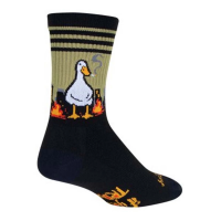 Adult SockGuy Bonkers Crew Cycling Socks S/M Black