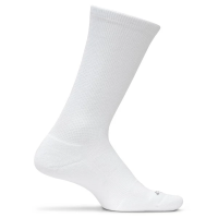 Adult Feetures Therapeutic Light Cushion Crew Running Socks Medium White