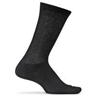 Adult Feetures Therapeutic Light Cushion Crew Running Socks Medium Black