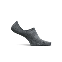 Adult Feetures Elite Ultra Light Invisible No Show Running Socks Large Grey Heather