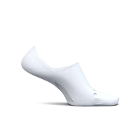 Adult Feetures Elite Ultra Light Invisible No Show Running Socks Large White