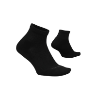 Women's Feetures Therapeutic Cushion Quarter Running Socks XLarge Black