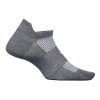 Adult Feetures High Performance Max Cushion Tab Ankle Running Socks Small Heather Grey