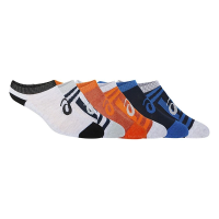 Kids' ASICS Invasion 6 Pack No Show Running Socks Medium Blue/Black/Orange