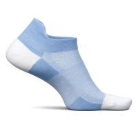 Men's Feetures High Performance Ultra Light Tab No Show Running Socks Medium Cornflower