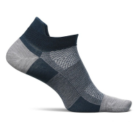 Men's Feetures High Performance Ultra Light Tab No Show Running Socks Medium French Navy