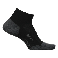 Men's Feetures Elite Max Cushion Ankle Running Socks Large Black