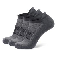 Adult Balega Hidden Contour Tab 3 Pack No Show Running Socks Small Charcoal