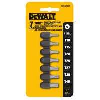 DeWALT Torx Screwdriver Bits - 7 piece set