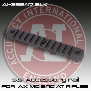 Accuracy International 25847: 5.5" Accessory Rail for the Post-2014 AI AXMC and AT Rifles