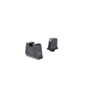 Trijicon 601144: Suppressor/Optic Height Sights for GLOCK(R) Slim Frame White Outline/Green Tritium, Metal Rear