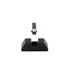 Ameriglo GL-480: Optic Compatible Sight Set for GLOCK(R) Pistols, 1L Tall White Tritium .220" Front, Flat Black .295" Rear
