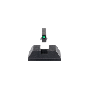 Ameriglo GL-880: Optic Compatible Sight Set for GLOCK(R) Pistols, 1L Tall Black Outline Tritium .220" Front, Flat Black .295" Rear