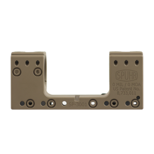 Spuhr SP-3001M: 30mm Picatinny Mount 0MIL/0MOA - 1.181"- FDE