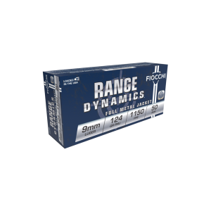 Fiocchi 9APB: Shooting Dynamics 9mm Luger 124gr FMJ, 1000/Case