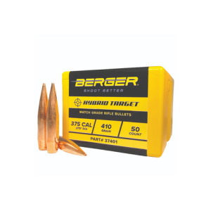 Berger 37701: 375 Cal 410gr Hybrid Target Bullets, 250/Box