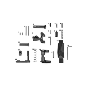 Geissele: Ultra Duty(R) Lower Parts Kit, Black. No Grip
