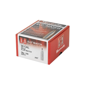 Hornady: 30 Cal .308 208 gr ELD(R) Match 100/Box