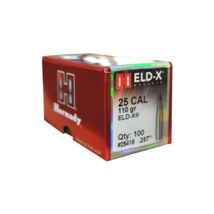 Hornady: 25 Cal .257 110 gr ELD-X(R) 100/Box