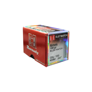Hornady: 6mm .243 108 gr ELD(R) Match 100/Box