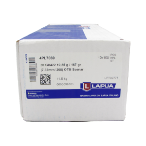 Lapua 4PL7069: .308, 167gr, Scenar OTM GB422 100/Box