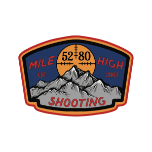 MHSA: Mile High Shooting Est. 2003 Sticker, 3.5 x 2.4, Vinyle/Matte
