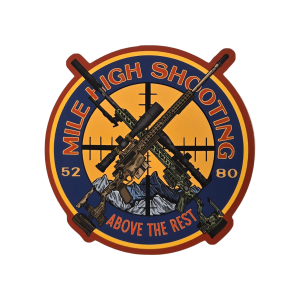 MHSA: Cross Rifles Sticker, 4 x 4, Vinyle/Matte