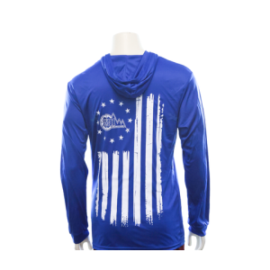 MHSA: Sun Hoodie, Royal White Logo