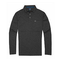 Men's Barco Slub Long Sleeve Polo Shirt
