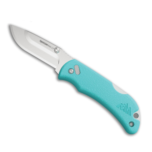 Outdoor Edge 2.2" Aqua PMS RAZOR-MINI Knife with 2 Drop-Pt Polished Blades