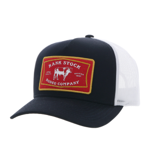 Hooey Hooey Rank Stock Trucker Cap in Black/White - $31.99 at Murdoch's Ranch & Home Supply