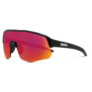 Suncloud Cadence Polarized Sunglasses in Black/Red Mirror