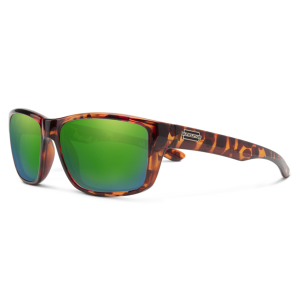Suncloud Mayor Polarized Sunglasses in Tortoise/Green Mirror/Brown
