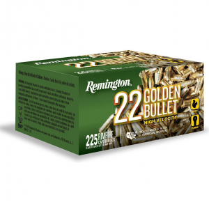 Remington Golden Bullet .22 LR 36-Grain Rifle Ammo 225 Rounds