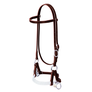 Weaver Weaver Leather Deluxe Latigo Leather Side Pull Headstall in Burgundy - $92.99 at Murdoch's Ranch & Home Supply