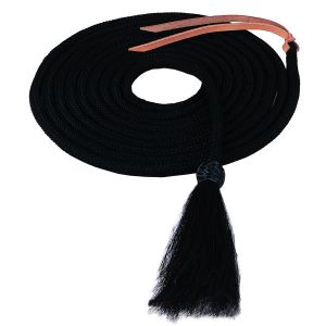 Weaver Weaver Leather Nylon Mecate with Horsehair Tassel in Black | Size 1/2" x 23' - $76.99 at Murdoch's Ranch & Home Supply