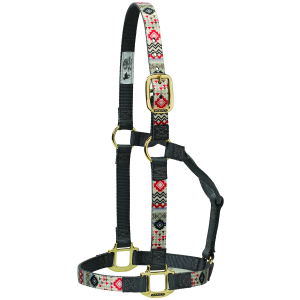 Weaver Weaver Leather 1" Adjustable Halter in Crimson Aztec/Grey - $32.24 at Murdoch's Ranch & Home Supply