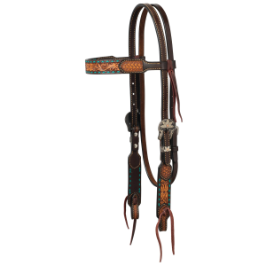 Weaver Weaver Turquoise Cross 5/8" Headstall - $119.99 at Murdoch's Ranch & Home Supply