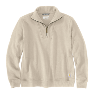 Carhartt Carhartt TENCEL Fiber Series Relaxed Fit Half-Zip Sweatshirt in Oat Milk/Cream | Size XS - $41.99 at Murdoch's Ranch & Home Supply