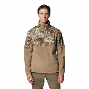 Columbia Columbia PHG Fleece Overlay II 1/4 Zip Sweatshirt in Flax/Realtree Edge/Green | Size Large - $48.00 at Murdoch's Ranch & Home Supply